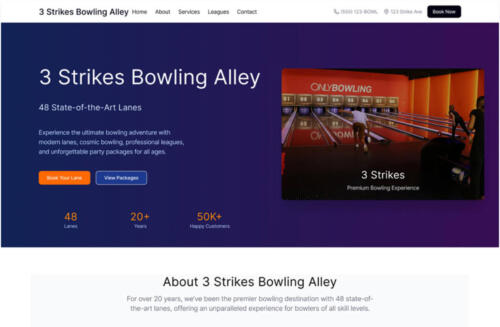 3 Strikes Landing Page Desktop Hero