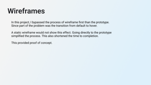 Wireframes