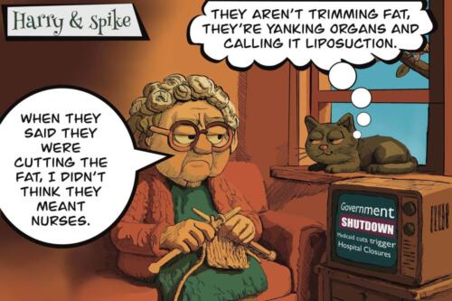 Harry talking to Spike on how, Back in her day.