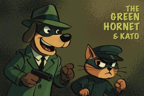 The Green Hornet and Kato are after the bad guys.