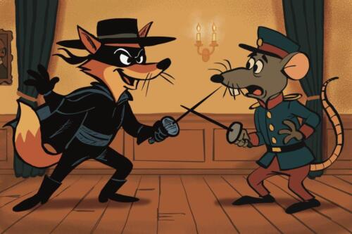 zorro facing his adversary